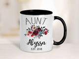 New Aunt Gift, Personalized Mug
