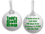 Golf Bag Tag, Sports Bag Tags