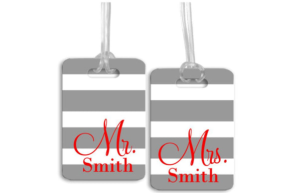 Mr. and Mrs. Luggage Tags, Wedding Luggage Tags