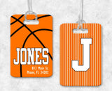 Basketball Bag Tag, Sports Bag Tags