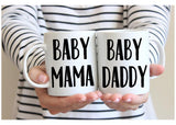 Baby Mama Baby Daddy Coffee Mug Set