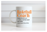 Basketball Coach Mug, Coach's Gift