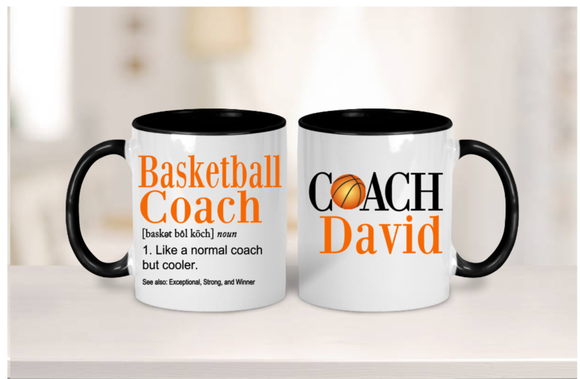 Basketball Coach Mug, Coach's Gift