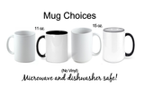 Coffee Scrubs and Rubber Gloves, Personalized Nurse Mug