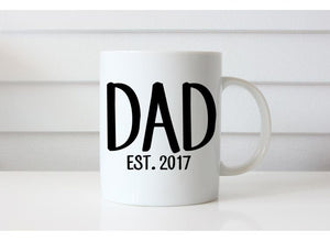 Coffee Mug for Dad, Dad Est. Mug