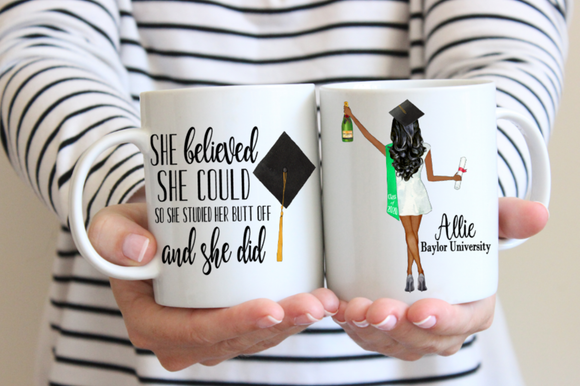 College Graduation Gift for Her, Personalized Graduation Mug